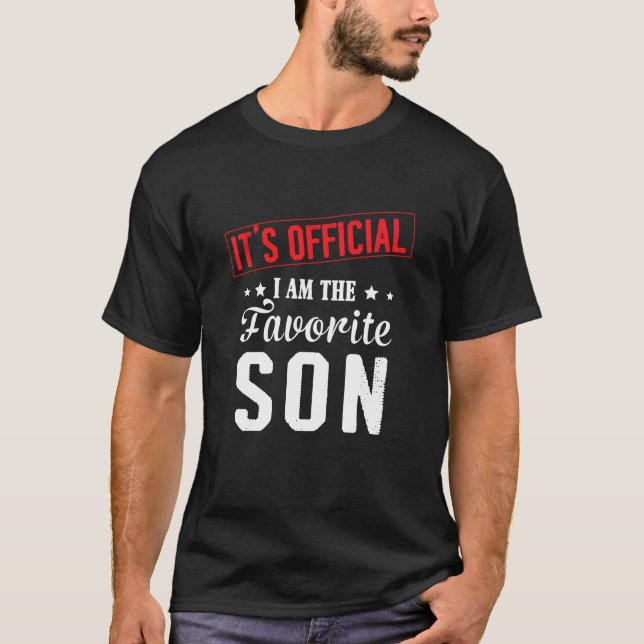 Camiseta É oficial, sou o filho favorito (Frente)