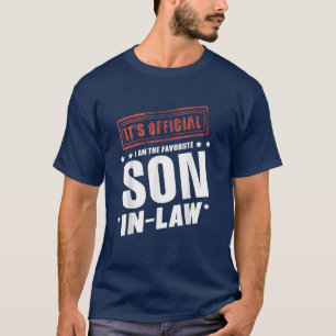 Camiseta É oficial, sou o filho favorito na lei.