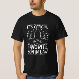 Camiseta É oficial. Sou o genro favorito.