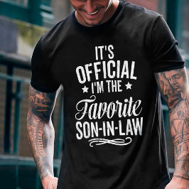 Camiseta É oficial, sou o genro favorito