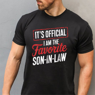 Camiseta É oficial, sou o genro favorito