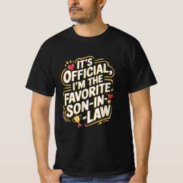 Camiseta É oficial, sou o genro favorito