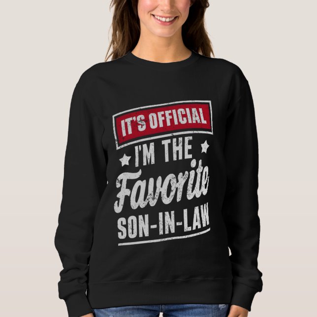 Camiseta É oficial. Sou o genro favorito. (Frente)