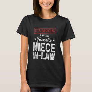 Camiseta É oficial, sou o "Niece-In-Law" favorito