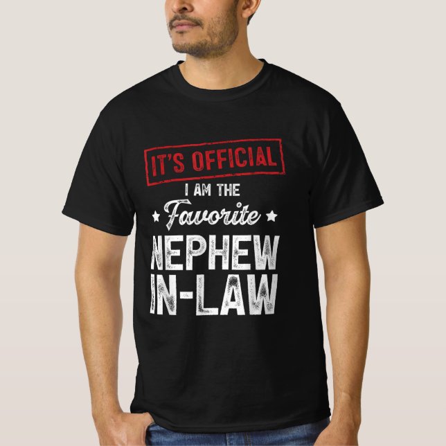 Camiseta É oficial, sou o sobrinho favorito. (Frente)