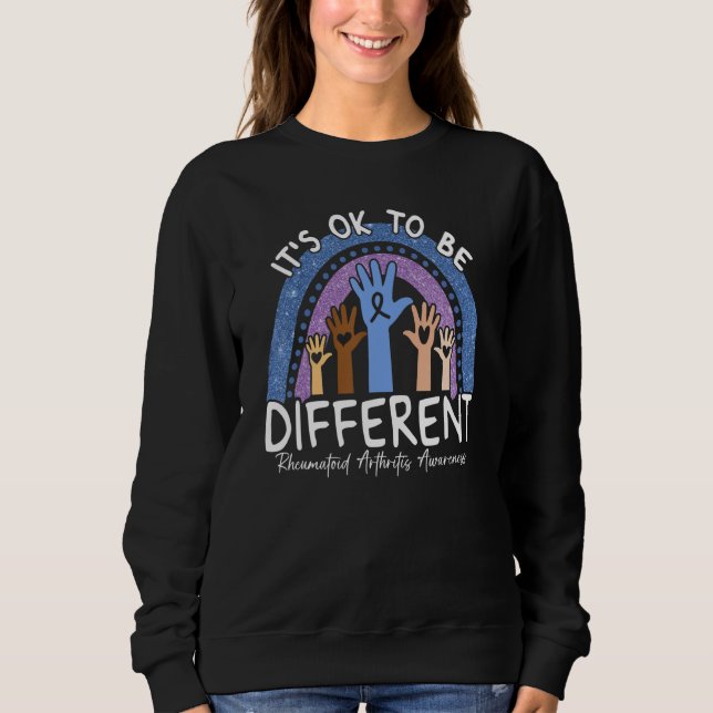 Camiseta É Ok Ser Diferente Artrite Reumatoide Consciente (Frente)