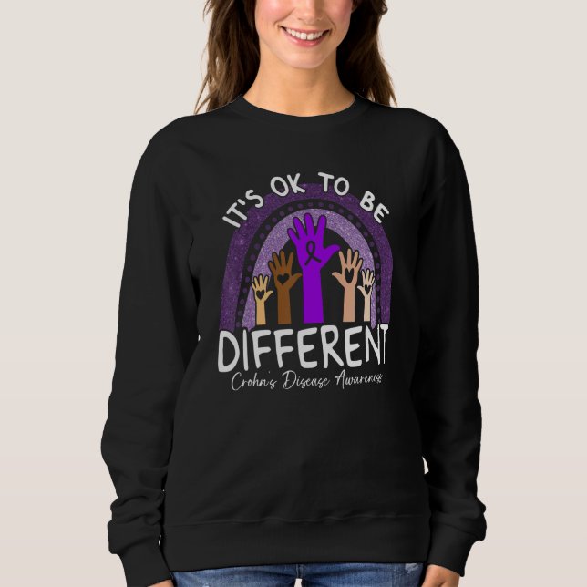 Camiseta É Ok Ser Diferente Crohnu2019s Doença Conscientiza (Frente)