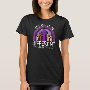 Camiseta É OK ser diferente de percepção pré-maturidade