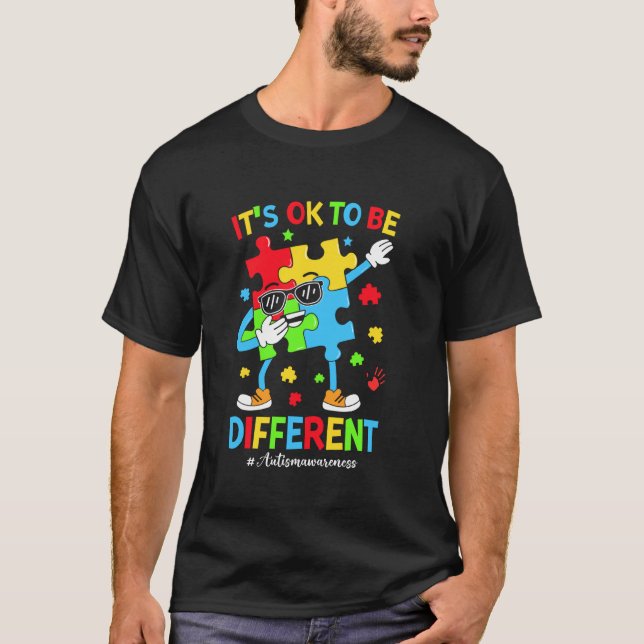 Camiseta É Ok Ser Diferente Dia de Conscientização do Autis (Frente)