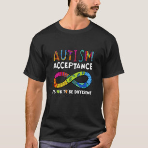 Camiseta É Ok Ser Diferente Símbolo de Infinito Autismo