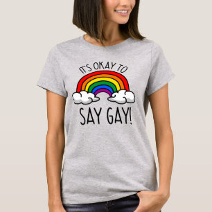 Camiseta É okay dizer gay