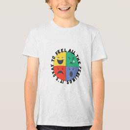 Camiseta É Okay Sentir Todos os Sentimentos - Saúde Mental