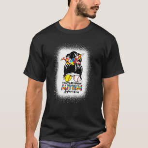 Camiseta É Okay Ser Diferente Autismo Coque Desarrumado Puz