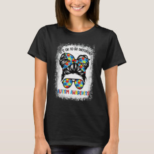 Camiseta É Okay Ser Diferente Consciência do Autismo Coque