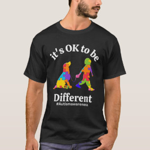 Camiseta É Okay Ser Diferente Conscientização Aceitação do
