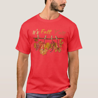 Camiseta É Outono Outono Temporada Outono Design