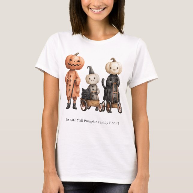 Camiseta É OUTONO pessoal da Abóbora (Frente)