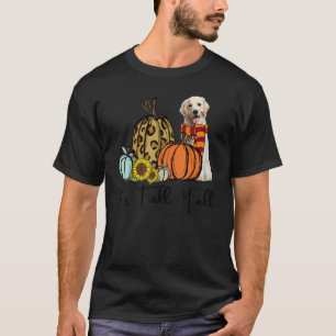Camiseta É Outono Pessoal Labrador Retriever Leopardo Abóbo
