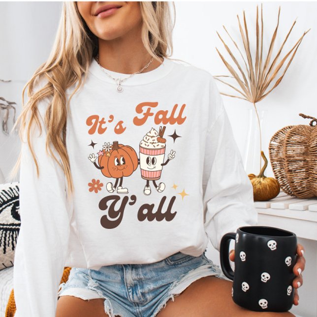 Camiseta É outono - Pumpkin e PSL (Criador carregado)