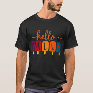 Camiseta É outono, vocês, abóbora, árvore de outono, olá, o