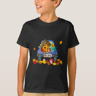 Camiseta É outono Vocês todos Pumpkin Truck Leopard Impress
