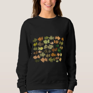 Camiseta E Padrão De Peixe Marrom De Aquarela