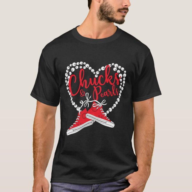 Camiseta E Pérolas, estou com Kamala 2024 1 (Frente)