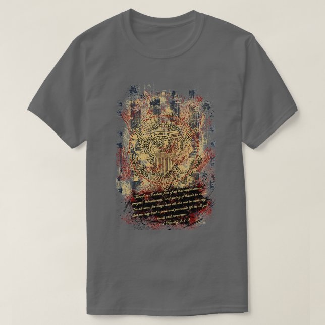 Camiseta E Plugribus Unum (Frente do Design)