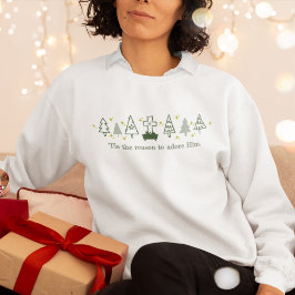Camiseta É POR ISSO QUE A Natividade Natal Cristã É Branca