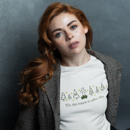 Camiseta É POR ISSO QUE A Natividade Natal Cristã É Branca