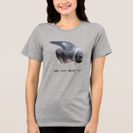 Camiseta E Porcos Poderiam Voar Citação Engraçada e Sarcást