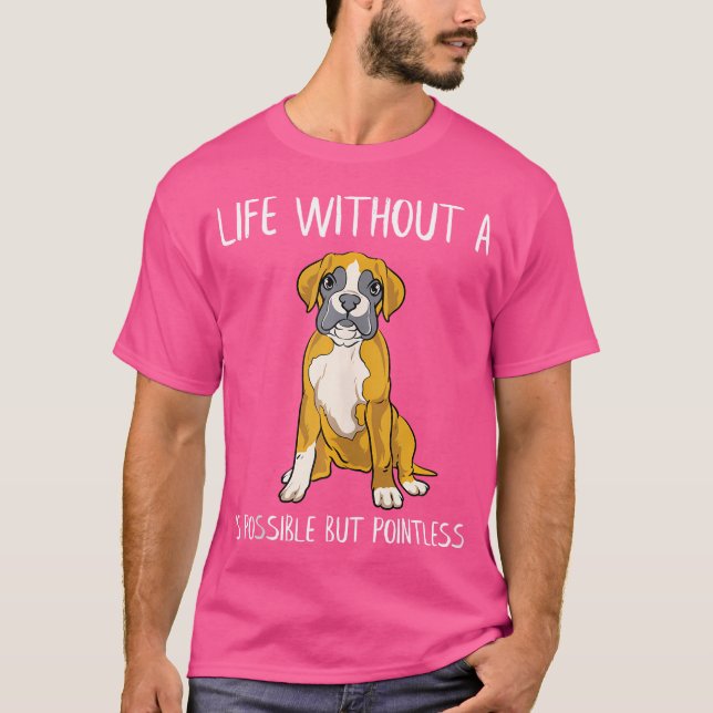 Camiseta É Possível Uma Vida Engraçada De Cachorro Sem Cach (Frente)