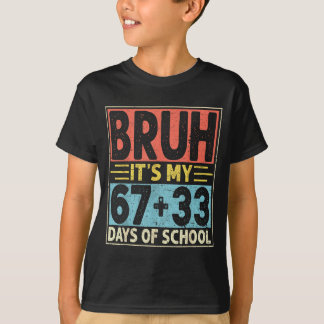 Camiseta É pra crianças, véi 67 33 dias de aula