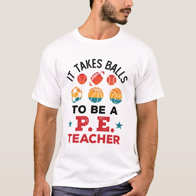 Camiseta É preciso ir para professor de educação física (Frente)