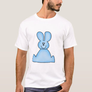 Camiseta e presentes (azuis) do coelho do
