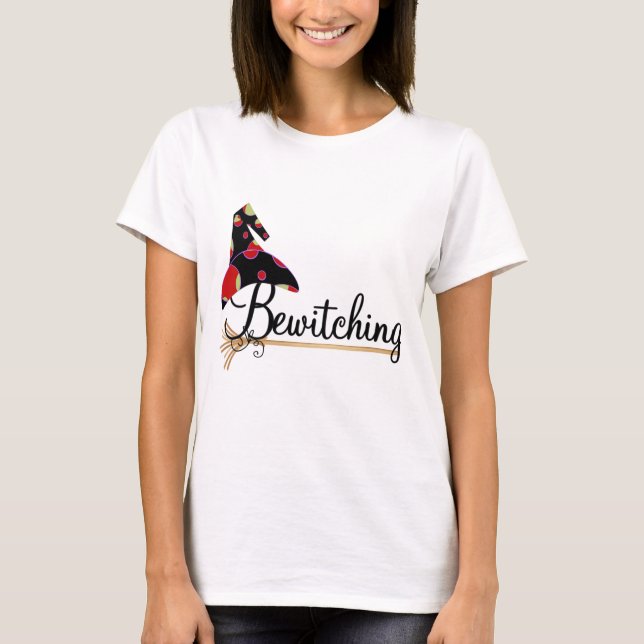 Camiseta e presentes Bewitching do Dia das Bruxas (Frente)