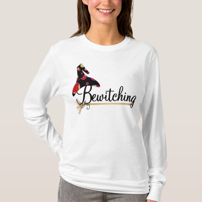 Camiseta e presentes Bewitching do Dia das Bruxas (Frente)