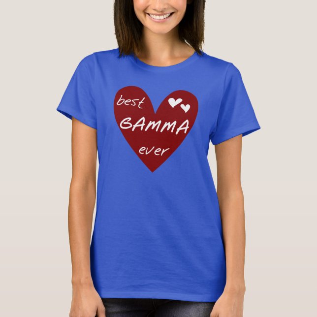 Camiseta e presentes da gama do coração vermelho o (Frente)