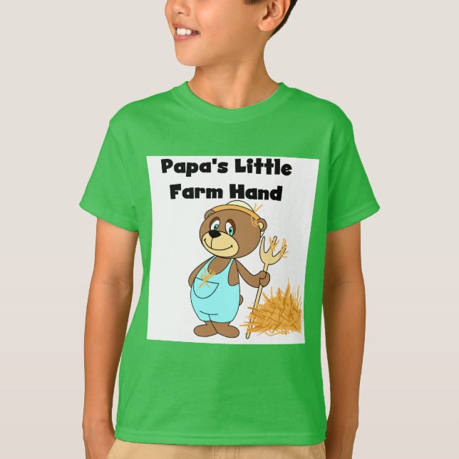 Camiseta e presentes da mão de fazenda da papá (Frente)