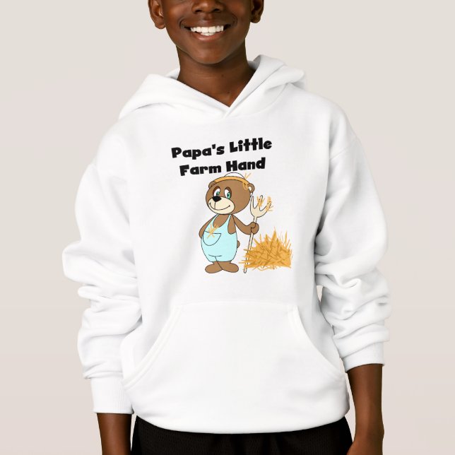 Camiseta e presentes da mão de fazenda da papá (Frente)