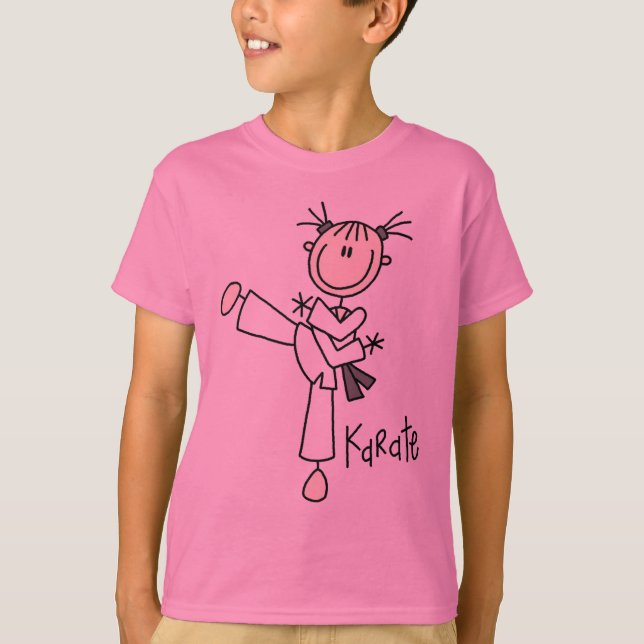 Camiseta e presentes da menina do karaté (Frente)