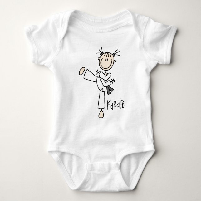 Camiseta e presentes da menina do karaté (Frente)