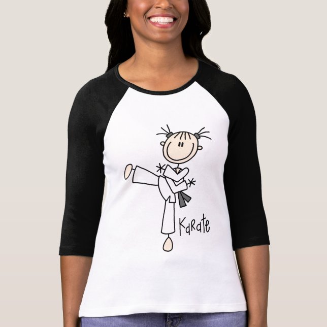 Camiseta e presentes da menina do karaté (Frente)
