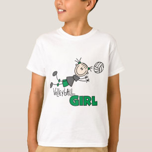 Camiseta e presentes da menina do voleibol