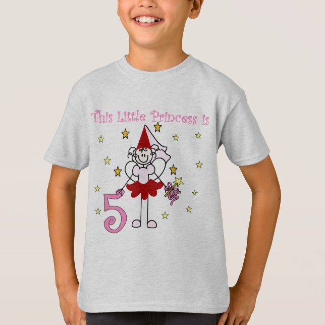 Camiseta e presentes da princesa feericamente 5o a (Frente)