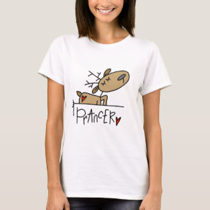 Camiseta e presentes da rena de Prancer