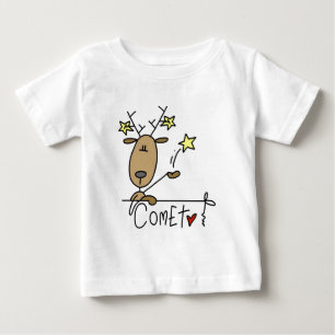 Camiseta e presentes da rena do cometa
