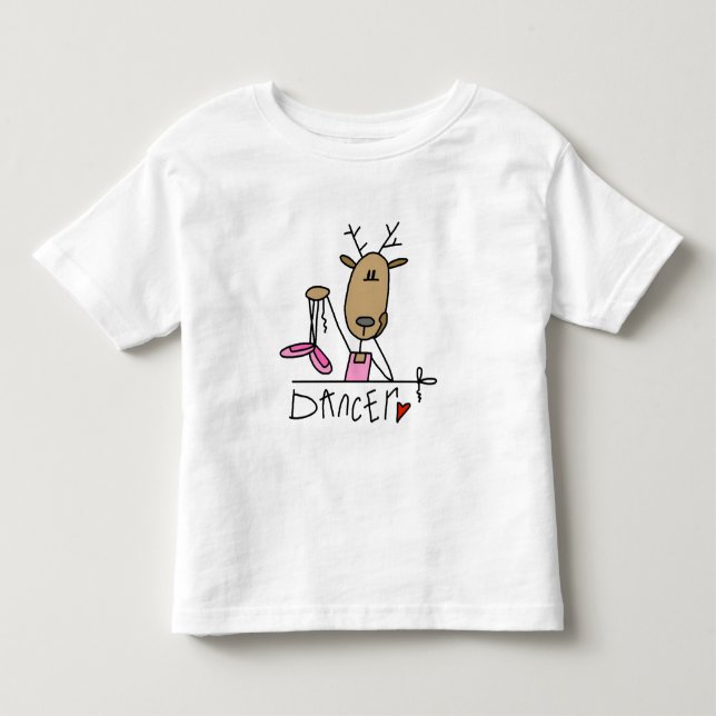 Camiseta e presentes da rena do dançarino (Frente)
