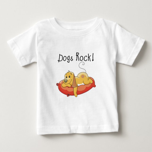 Camiseta e presentes da rocha dos cães (Frente)