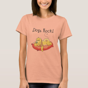 Camiseta e presentes da rocha dos cães